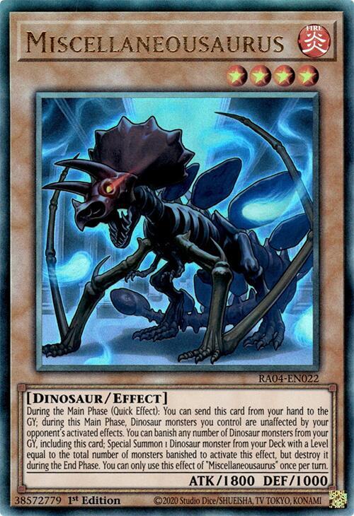 Miscellaneousaurus - RA04-EN022 - Ultimate Rare - 1st Edition